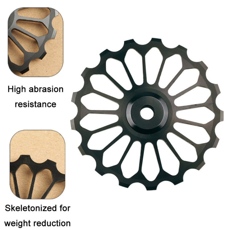 BIKERSAY Bicycle Rear Derailleur Bearing Guide Wheel Accessories, Color: SDL-13 Black - Guide wheels by BIKERSAY | Online Shopping South Africa | PMc TechLife | Buy Now Pay Later Mobicred