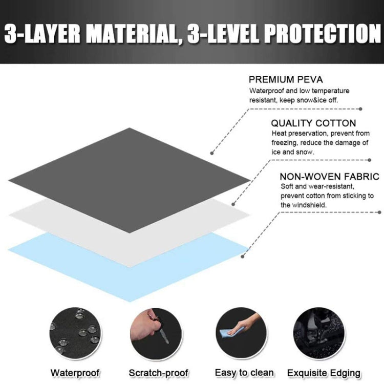 600D Oxford Cloth Car Snow Block Waterproof Windshield Coverings L 220 x 140cm - Window Foils & Solar Protection by PMC TechLife | Online Shopping South Africa | PMC TechLife | Buy Now Pay Later Mobicred