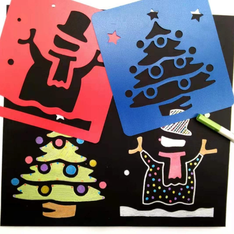 Children DIY Drawing Stencil Colorful Hollow Copy Board(H-08) - Art Supplies by PMC TechLife | Online Shopping South Africa | PMC TechLife | Buy Now Pay Later Mobicred