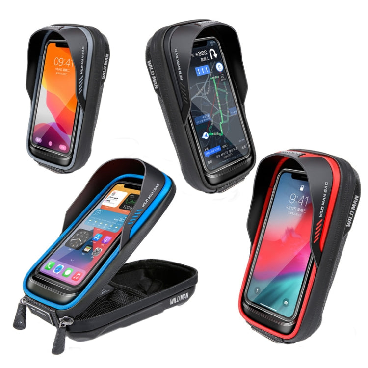 WILD MAN ES16 0.5L EVA Hard Shell Waterproof Touch Screen Bicycle Handlebar Bag(Red) - free shipping - PMC TechLife - Order now!