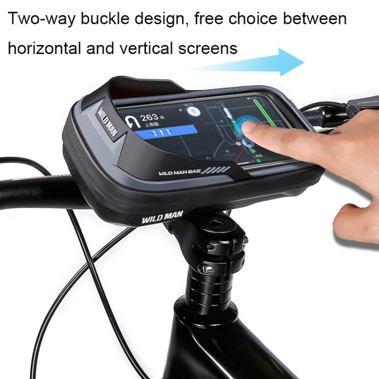 WILD MAN ES16 0.5L EVA Hard Shell Waterproof Touch Screen Bicycle Handlebar Bag(Red) - free shipping - PMC TechLife - Order now!