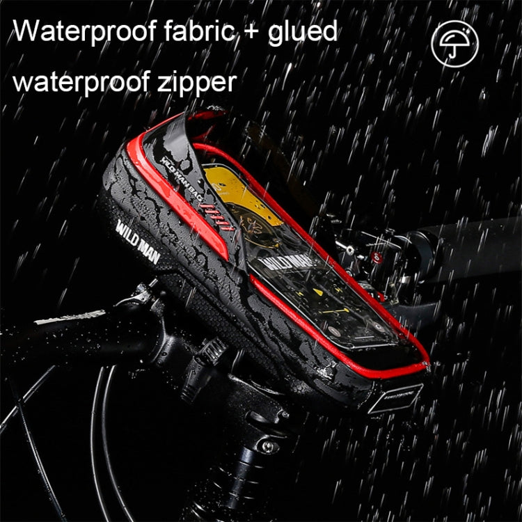 WILD MAN ES16 0.5L EVA Hard Shell Waterproof Touch Screen Bicycle Handlebar Bag(Red) - free shipping - PMC TechLife - Order now!