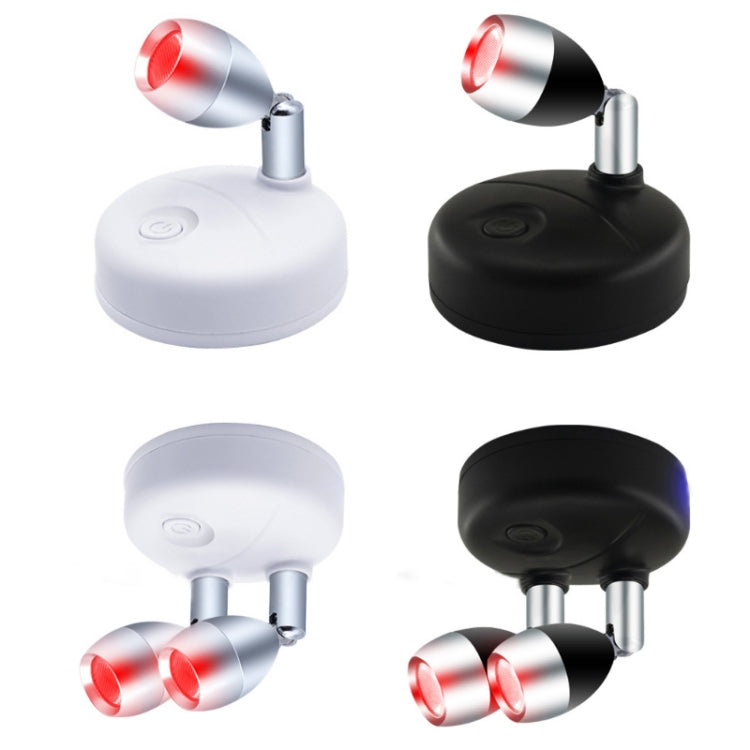 C2755 Double Head 2 Lights Wireless RGB Remote Control Cabinet Ambient Spotlight - Novelty Lighting by PMC TechLife | Online Shopping South Africa | PMC TechLife | Buy Now Pay Later Mobicred