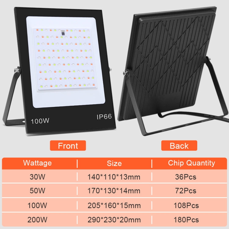 100W Colorful RGB Changing LED Flood Light With Remote Control - free shipping - PMC TechLife - Order now!