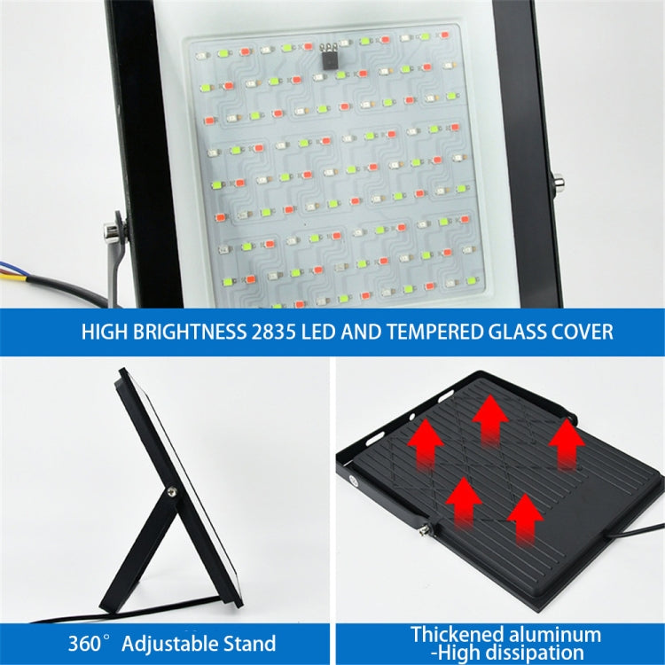 100W Colorful RGB Changing LED Flood Light With Remote Control - free shipping - PMC TechLife - Order now!