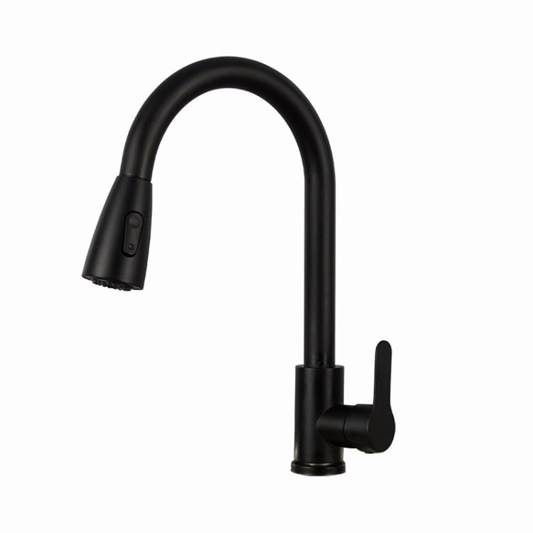 Kitchen Pull-out Faucet Stainless Steel Sink Telescopic Universal Faucet,Spec: CLH002 Black - Faucets & Accessories by PMC Jewellery | Online Shopping South Africa | PMC Jewellery