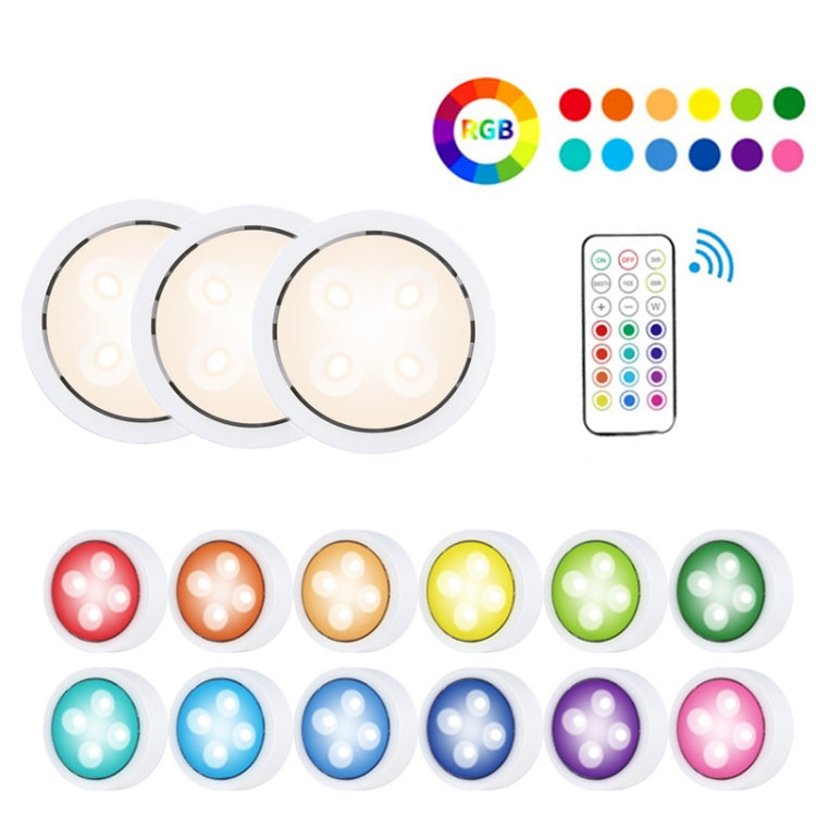3 Light 1 Remote Set 13-colour Remote Control Ambient Light Cabinet Touch Hockey Night Light - Novelty Lighting by PMC TechLife | Online Shopping South Africa | PMC TechLife | Buy Now Pay Later Mobicred