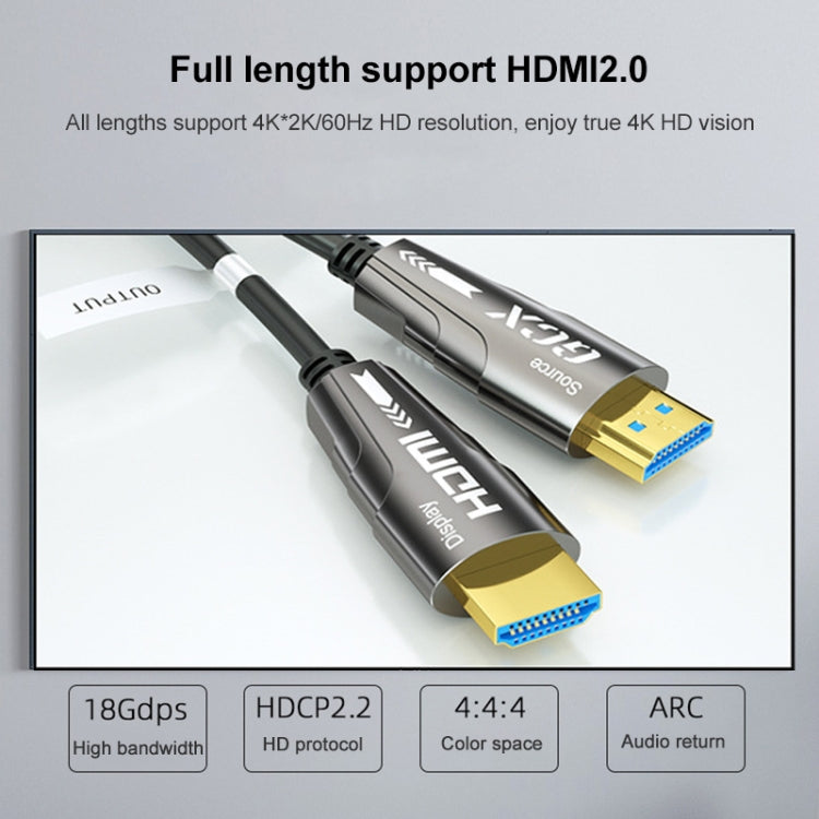 HDMI 2.0 Male To HDMI 2.0 Male 4K HD Active Optical Cable, Cable Length: 3m - Audio Optical Cables by PMC Jewellery | Online Shopping South Africa | PMC Jewellery | Buy Now Pay Later Mobicred