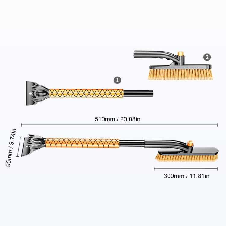 ST-3909 SUITU Removable Snowproof Shovel Sweeping Snow Brush - Ice Scraper by SUITU | Online Shopping South Africa | PMC TechLife | Buy Now Pay Later Mobicred