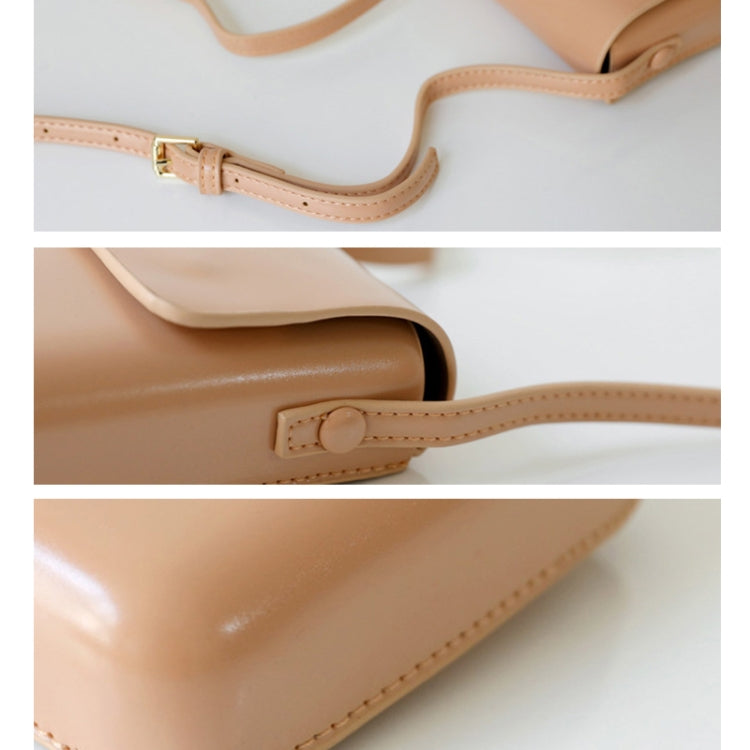 Fashion Versatile Vertical Models Single Shoulder Crossbody Mobile Phone Bag, Color: Apricot - Single-shoulder Bags by PMC TechLife | Online Shopping South Africa | PMC TechLife | Buy Now Pay Later Mobicred