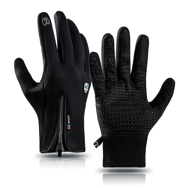 A045 Cycling Gloves Touch Screen Windproof Waterproof Sport Keep Warm Gloves, Size: L(Black) - Cycling Gloves by PMC Jewellery | Online Shopping South Africa | PMC Jewellery