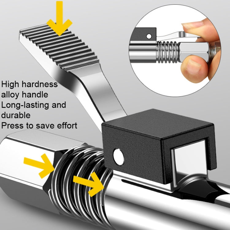 PC002 Lock Clamp Type High Pressure Grease Nozzle, Style: Butter Mouth+80cm Hose - Other Tools by PMC TechLife | Online Shopping South Africa | PMC TechLife | Buy Now Pay Later Mobicred