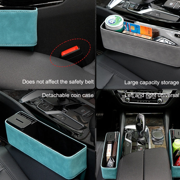 DE RAN FU Car Seat Storage Box Cup Holder Fur Citrine Phone Sundry Storage Box(Black) - free shipping - PMC TechLife - Order now!