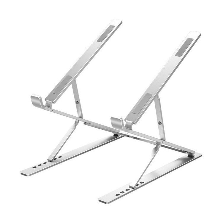 N8 Double-layer Foldable Lifting Aluminum Alloy Laptop Heat Dissipation Stand, Color: Oxidized Silver - free shipping - PMC Jewellery - Order now!