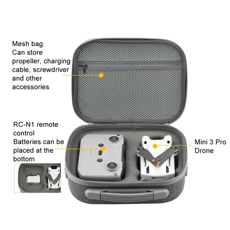 For DJI Mini 3 / 3 Pro Storage Messenger Bag Body Remote Control Handbag Accessories(Standard Version) - Backpacks & Bags by PMC Jewellery | Online Shopping South Africa | PMC Jewellery | Buy Now Pay Later Mobicred