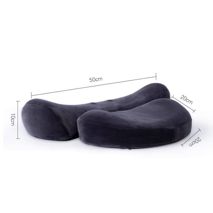 3D Slow Rebound Memory Foam Heating Massage Pillow(Deep Gray) - free shipping - PMC TechLife - Order now!
