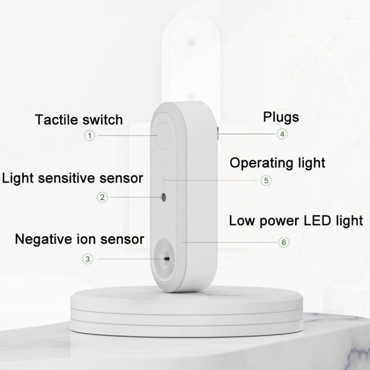 Negative Ion Air Purification Intelligent Sensor LED Night Light(EU Plug) - Sensor LED Lights by PMC TechLife | Online Shopping South Africa | PMC TechLife | Buy Now Pay Later Mobicred