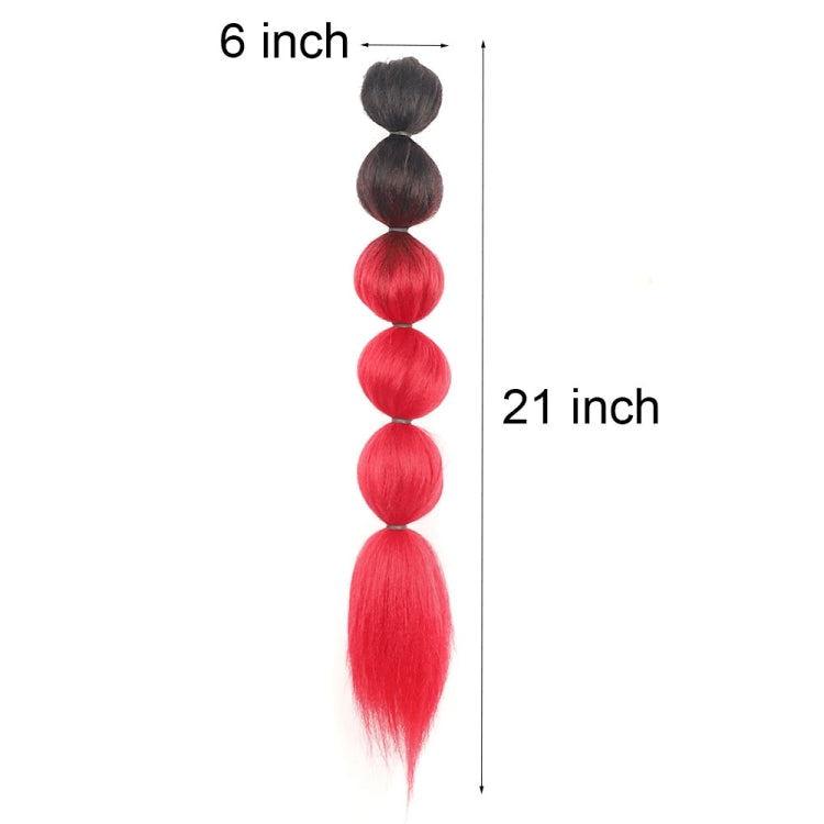 DLMW01 Bubble Shape Shaggy Wig Ponytail Drawstring Long Ponytail Wigs, Spec: 1BTRED - free shipping - PMC TechLife - Order now!