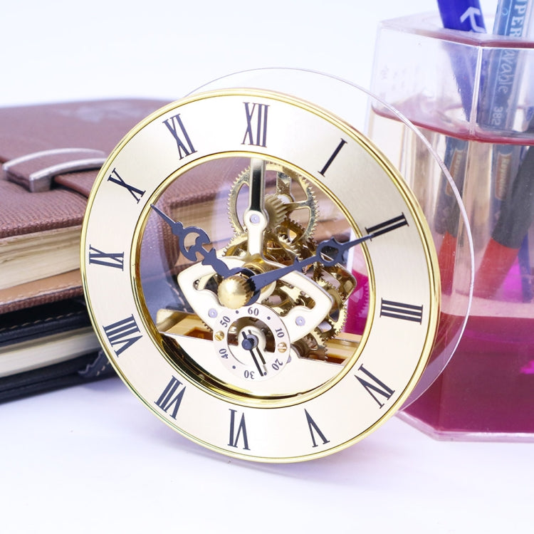 Metal See-through Quartz Clock Gear Clock DIY Accessories 148mm Golden Clock Head - DIY Clocks by PMc TechLife | Online Shopping South Africa | PMc TechLife | Buy Now Pay Later Mobicred