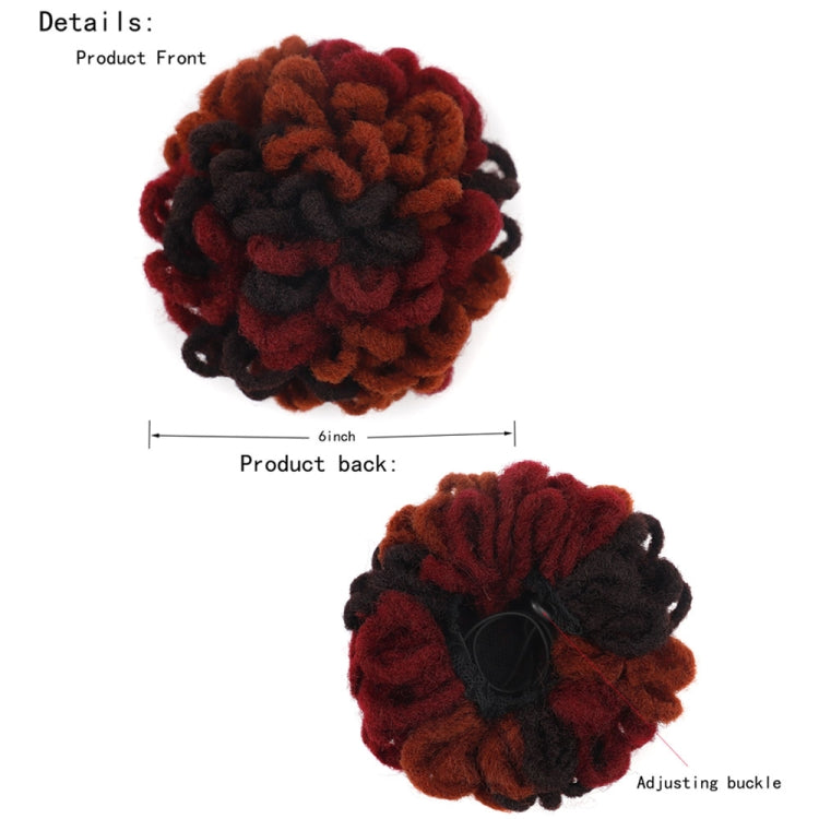 LSFBZB Drawstring Dreadlocks Wig Caterpillar Dreadlock Shaggy Hair Bun, Spec: 613 - free shipping - PMC TechLife - Order now!