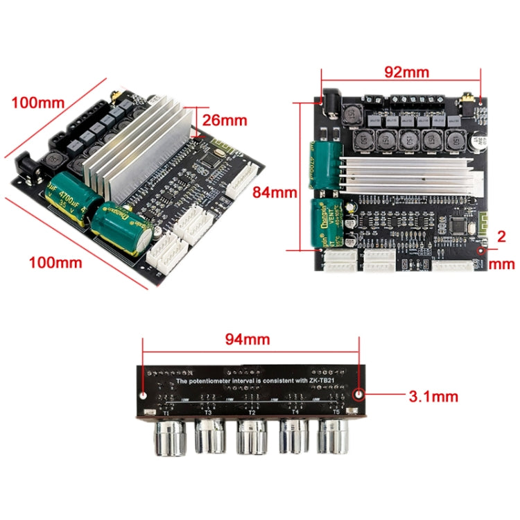 TWS Bluetooth Speaker 2.1 Stereo TPA3116D2 Amplifier Motherboard Module(One-piece) -  by PMC Jewellery | Online Shopping South Africa | PMC Jewellery | Buy Now Pay Later Mobicred