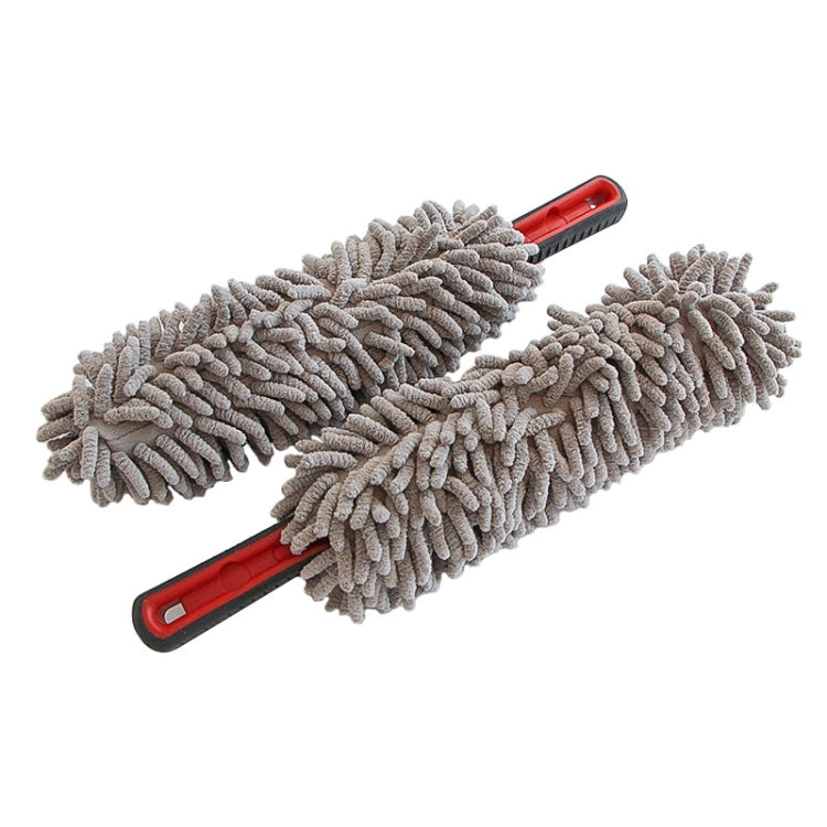 2pcs Car Cleaning Chenille Long Handle Round Car Wash Duster(39cm) - Car washing supplies by PMC TechLife | Online Shopping South Africa | PMC TechLife | Buy Now Pay Later Mobicred