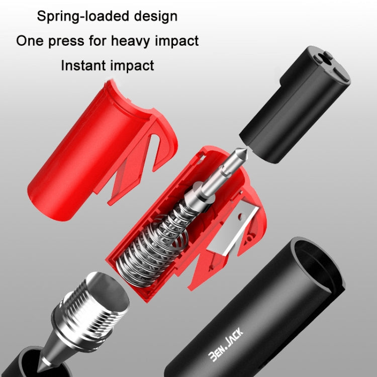 BENJACK Car Broken Window Multifunctional Emergency Safety Hammer(Red) - Emergency Hammer by BENJACK | Online Shopping South Africa | PMC Jewellery | Buy Now Pay Later Mobicred