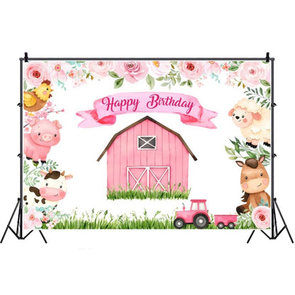 1.5m X 1m Cartoon Farm Animals Photography Backdrop Birthday Party Background Decoration(MDM10764) - Birthday Party by PMC Jewellery | Online Shopping South Africa | PMC Jewellery