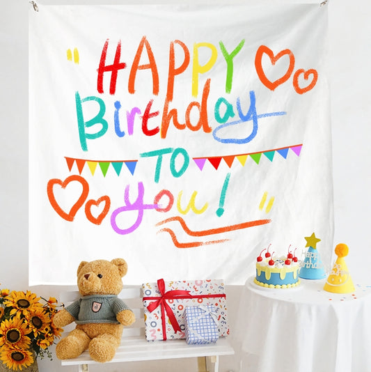 Birthday Layout Hanging Cloth Children Photo Wall Cloth, Size: 150x200cm Velvet(40) - Cartoon by PMC Jewellery | Online Shopping South Africa | PMC Jewellery | Buy Now Pay Later Mobicred