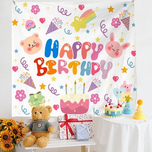 Birthday Layout Hanging Cloth Children Photo Wall Cloth, Size: 180x200cm Velvet(4) - Cartoon by PMC Jewellery | Online Shopping South Africa | PMC Jewellery | Buy Now Pay Later Mobicred