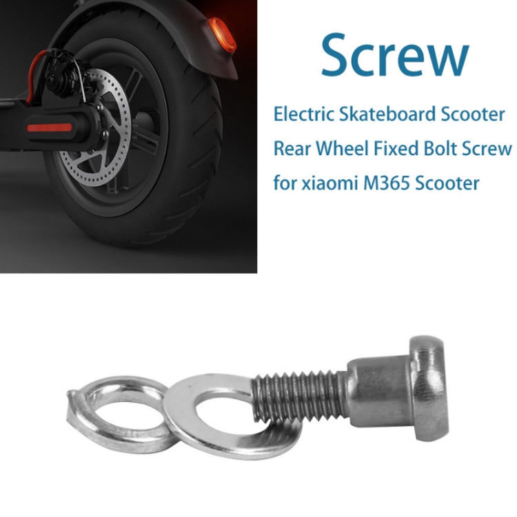 For Xiaomi Mijia M365/PRO 5pcs Scooter Rear Wheel Fixing Screws(White) - Accessories & Parts by PMc TechLife | Online Shopping South Africa | PMc TechLife | Buy Now Pay Later Mobicred