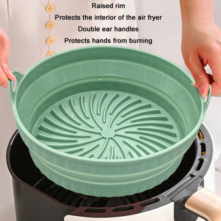 Air Fryer Grill Mat High Temperature Resistant Silicone Baking Tray, Specification: Round Black - Baking mat & Bakewares by PMC TechLife | Online Shopping South Africa | PMC TechLife
