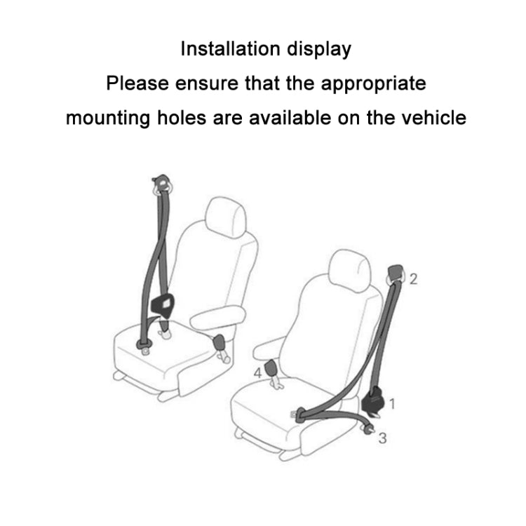 Universal 3-point Car Retrofit Seat Belt With Emergency Locking(Iron Buckle) - Seat Belts & Padding by PMC TechLife | Online Shopping South Africa | PMC TechLife | Buy Now Pay Later Mobicred