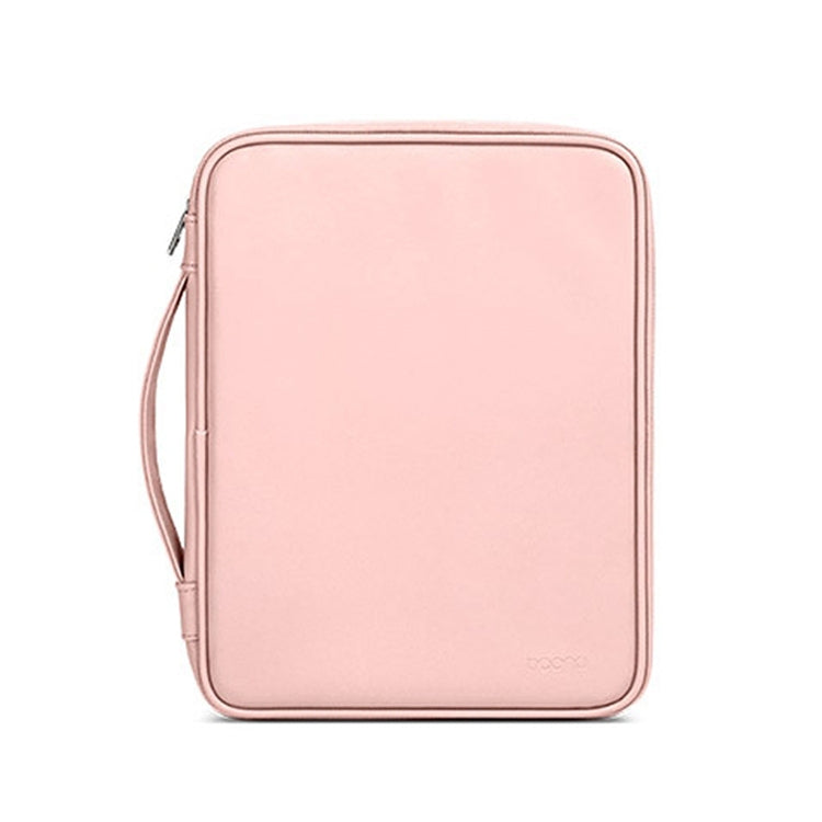 Baona BN-Q015 Leather Waterproof Shock Absorbing Handheld Tablet Bag, Size: 12.9 inches(Pink) - Protective Bag by Baona | Online Shopping South Africa | PMC TechLife | Buy Now Pay Later Mobicred