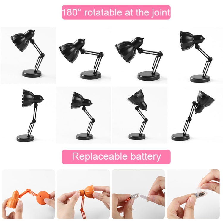 Flower Shape LED Mini Magnetic Table Lamp Foldable Bedside Night Light(09A Black) - Bedside Light by PMc TechLife | Online Shopping South Africa | PMc TechLife | Buy Now Pay Later Mobicred