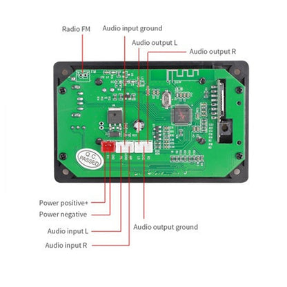 116BT LCD Lyrics Display Bluetooth Module Amplifier MP3 Decoder Board(Black) - Breadboard / Amplifier Board by PMC Jewellery | Online Shopping South Africa | PMC Jewellery