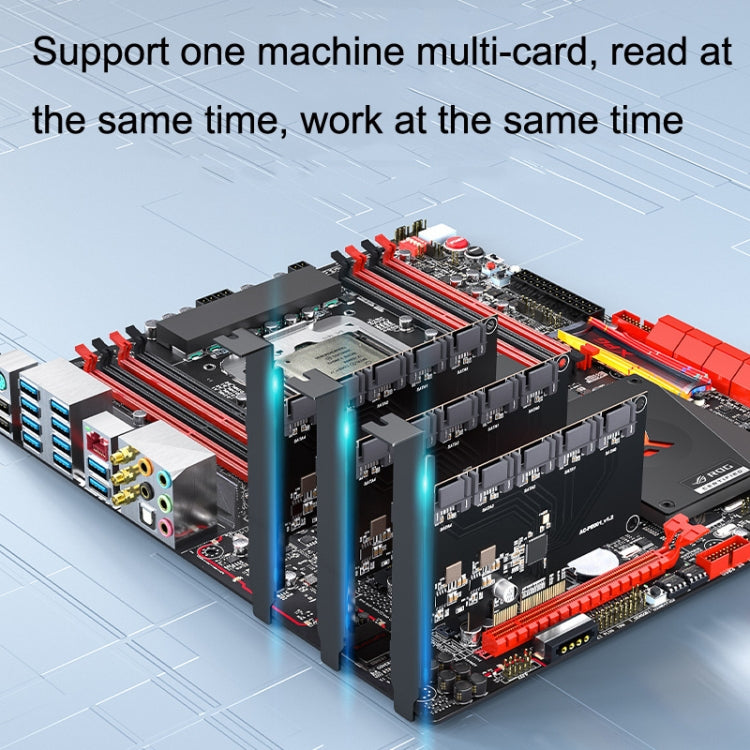 PCIE X1 To 16 Ports SATA3.0 Rotary Card Computer Desktop Solid State Hard Disk - Add-on Cards by PMC Jewellery | Online Shopping South Africa | PMC Jewellery