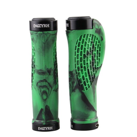 MZYRH 1pair Mountain Bike Bicycle Handlebar Grips Protective Covers(Dark Green) - Bicycle Grips by MZYRH | Online Shopping South Africa | PMC Jewellery | Buy Now Pay Later Mobicred