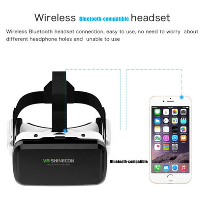 VRSHINECON G04BS+B01 Handle 3D Virtual Reality Helmet VR Glasses With Bluetooth Headset - VR Headset by VRSHINECON | Online Shopping South Africa | PMC Jewellery | Buy Now Pay Later Mobicred