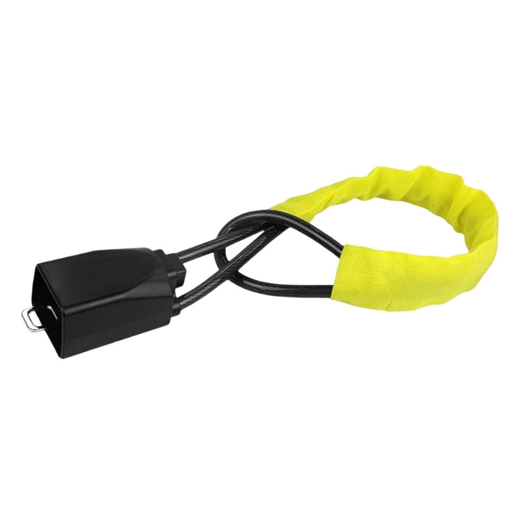 S308 Car Steering Wheel Wire Rope Lock Security Anti-theft Locks(Yellow) - Steering Wheel Locks by PMC TechLife | Online Shopping South Africa | PMC TechLife | Buy Now Pay Later Mobicred