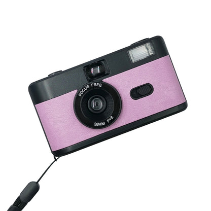 R2-FILM Retro Manual Reusable Film Camera for Children without Film(Black+Pink Purple) - Children Cameras by PMC Jewellery | Online Shopping South Africa | PMC Jewellery | Buy Now Pay Later Mobicred