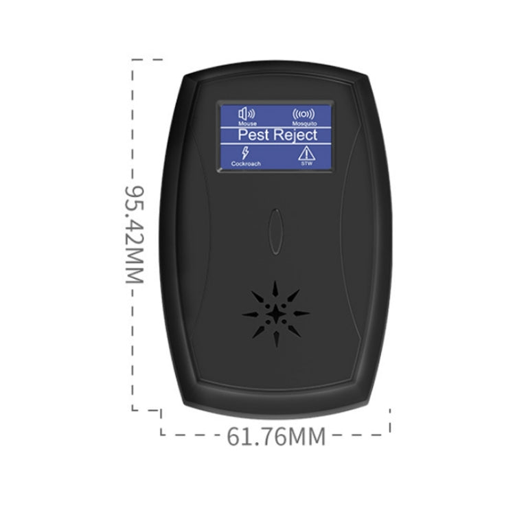 Household Mute Low Power Ultrasonic Insect Repeller, Specification: EU Plug(Black) - Repellents by PMC TechLife | Online Shopping South Africa | PMC TechLife | Buy Now Pay Later Mobicred