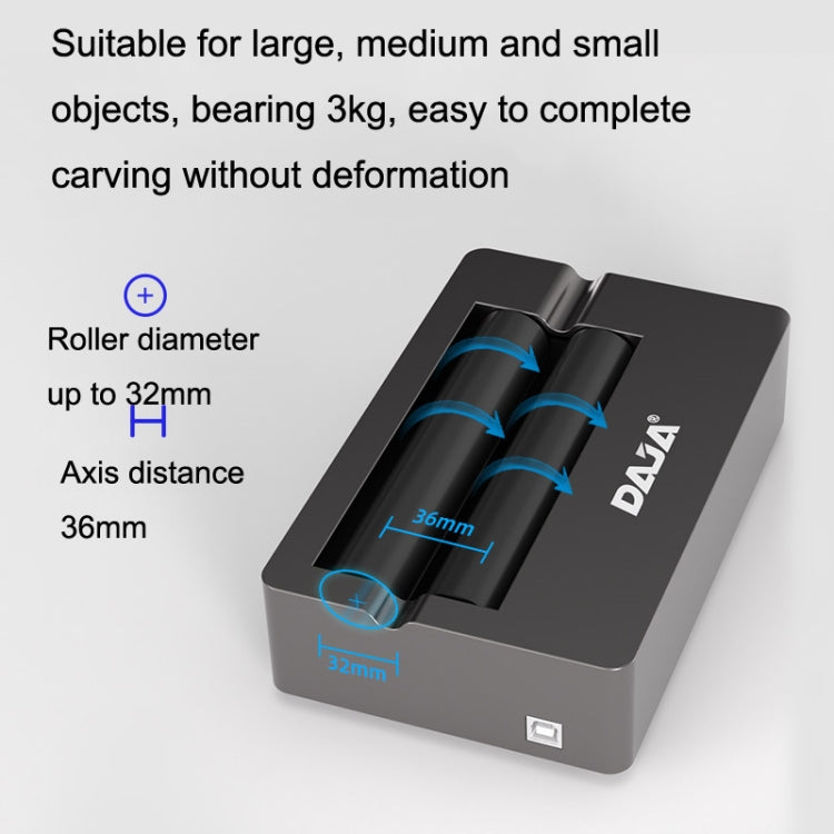 DAJA R3 For D2 / D3 / X1 / M1 Laser Carving Machine Rotation Shaft(Black) - free shipping - PMC Jewellery - Order now!