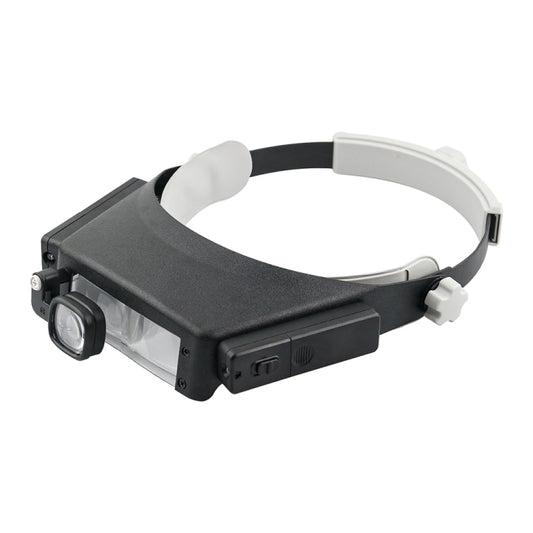 81007-P LED Light Head-Mounted Electronic Repair Tool Magnifying Glass - Glasses Style by PMC Jewellery | Online Shopping South Africa | PMC Jewellery