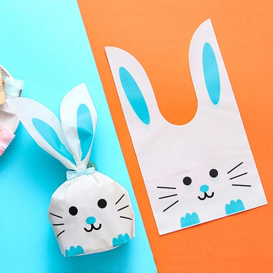 1bag Cartoon Rabbit Ears Gift Packaging Bags Candy Baking Snowflake Cookies Bags, Size: 13x23cm(Blue Cat) - Gift Bags & Wrapping Supplies by PMC Jewellery | Online Shopping South Africa | PMC Jewellery