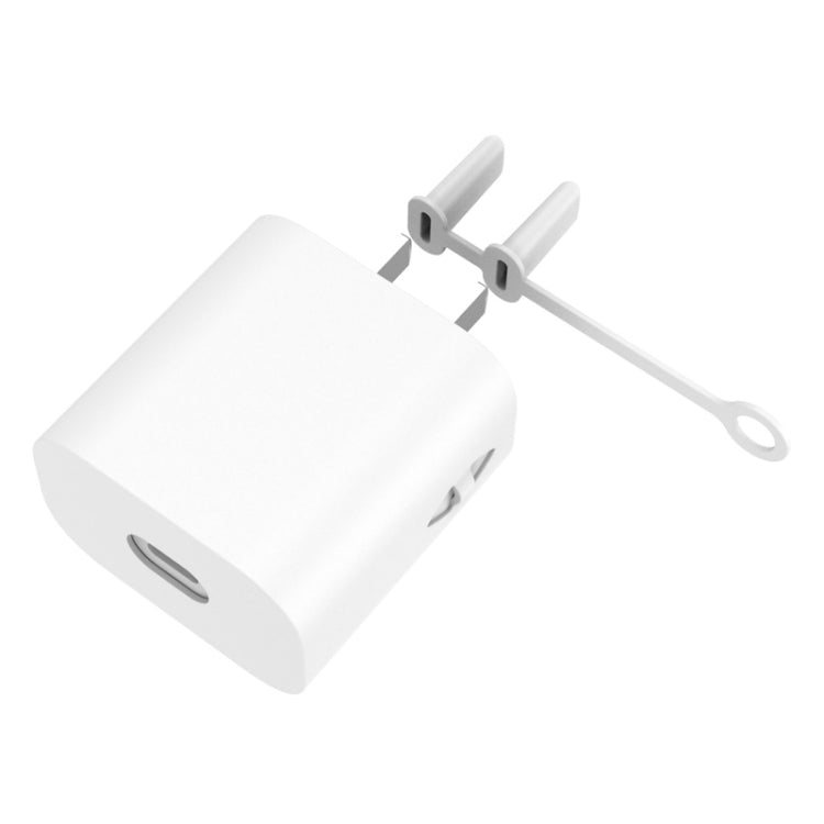 For Apple 5W AC01 Charger Silicone Protective Cover(White) - free shipping - PMC Jewellery - Order now!
