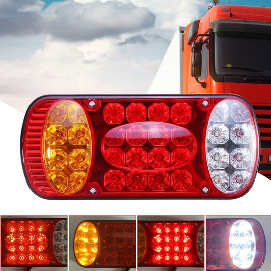 MK-231 12V Trailer Truck Car Straw Hat Lamp Beads Taillights(Red) - Warning Lights by PMC Jewellery | Online Shopping South Africa | PMC Jewellery | Buy Now Pay Later Mobicred