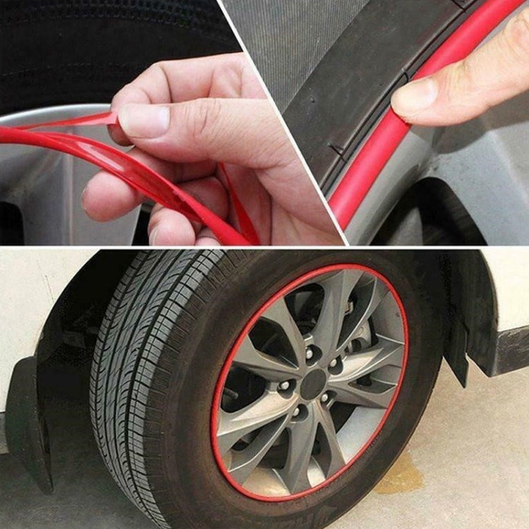 8m/roll Car Wheel General Sticker Modified Protection Sticker Anti-collision Strip(White) - Decorative Strip by PMC TechLife | Online Shopping South Africa | PMC TechLife | Buy Now Pay Later Mobicred