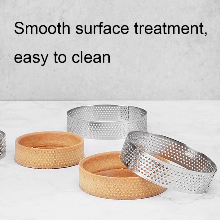 BN1006 Stainless Steel Mousse Circle Thickened Perforated Cake Mold DIY Baking Tools, Specification: Oval 7.2 inches - free shipping - PMC TechLife - Order now!