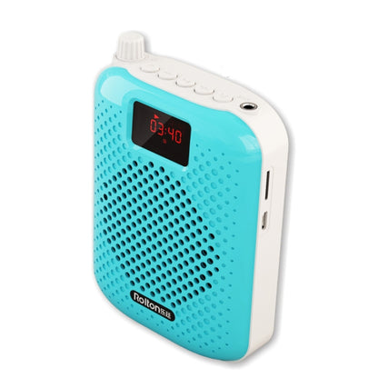 Rolton K500 Bluetooth Audio Speaker Megaphone Voice Amplifier Support FM TF Recording(Blue) - Microphone by Rolton | Online Shopping South Africa | PMC Jewellery | Buy Now Pay Later Mobicred